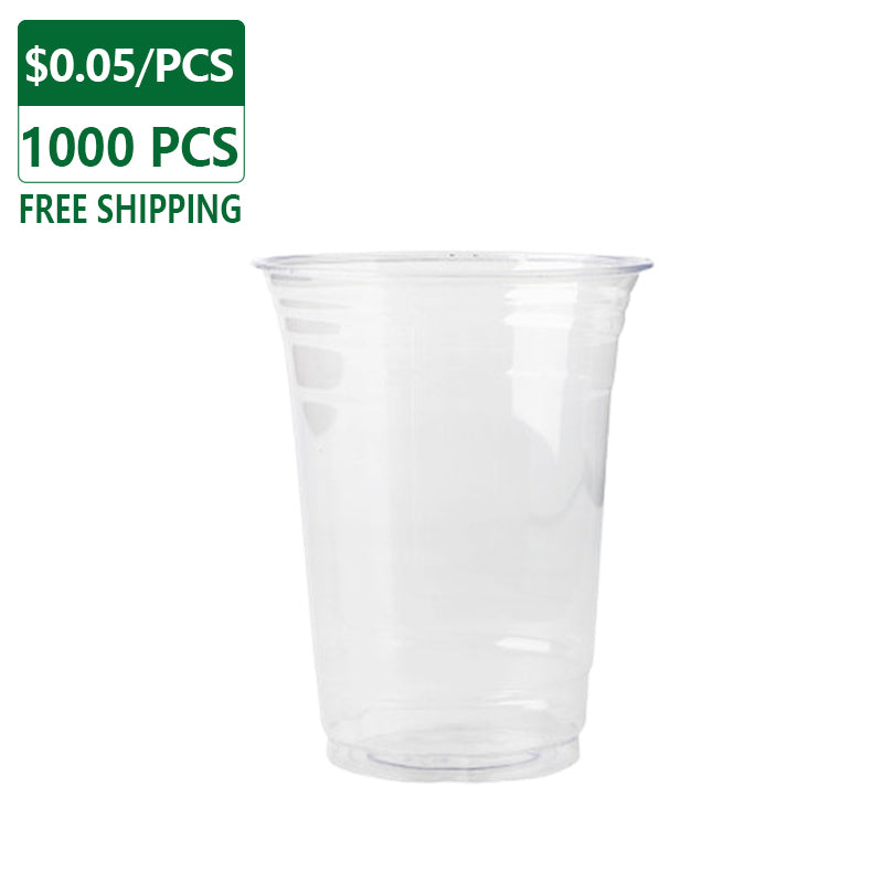 16 oz Clear Plastic Cold Cups Wholesale 1000 pcs