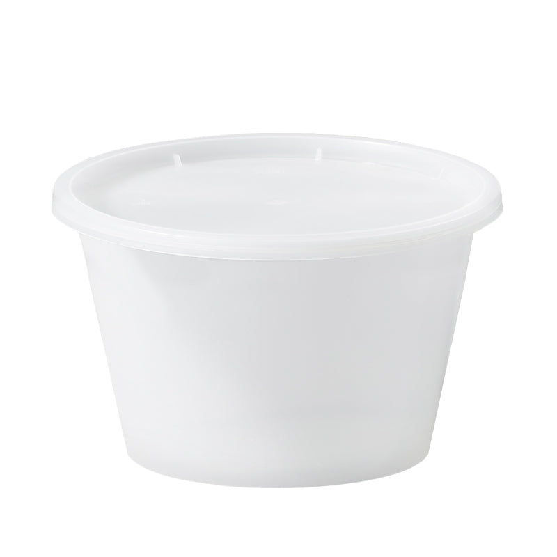 64 oz Disposable Soup Container With Lids Plastic 120 Set