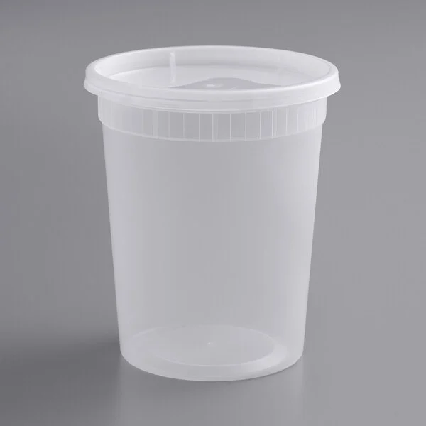 Sample 32 oz Soup Containers With Lids Disposable Plastic