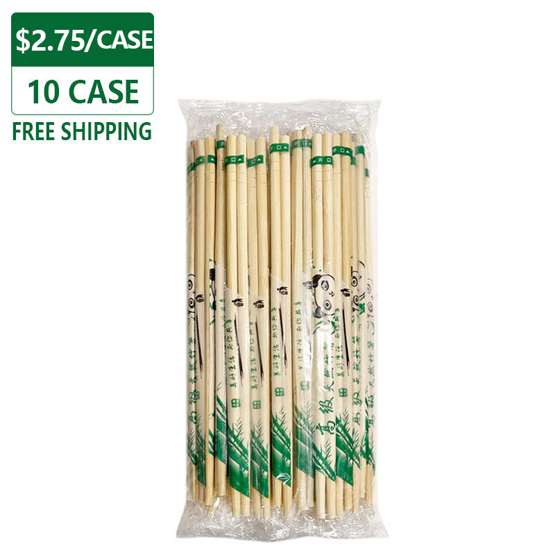 Disposable Bamboo Chopsticks 10 Bags/Case