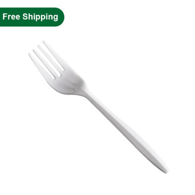 Disposable Medium Weight White Fork 1000pcs