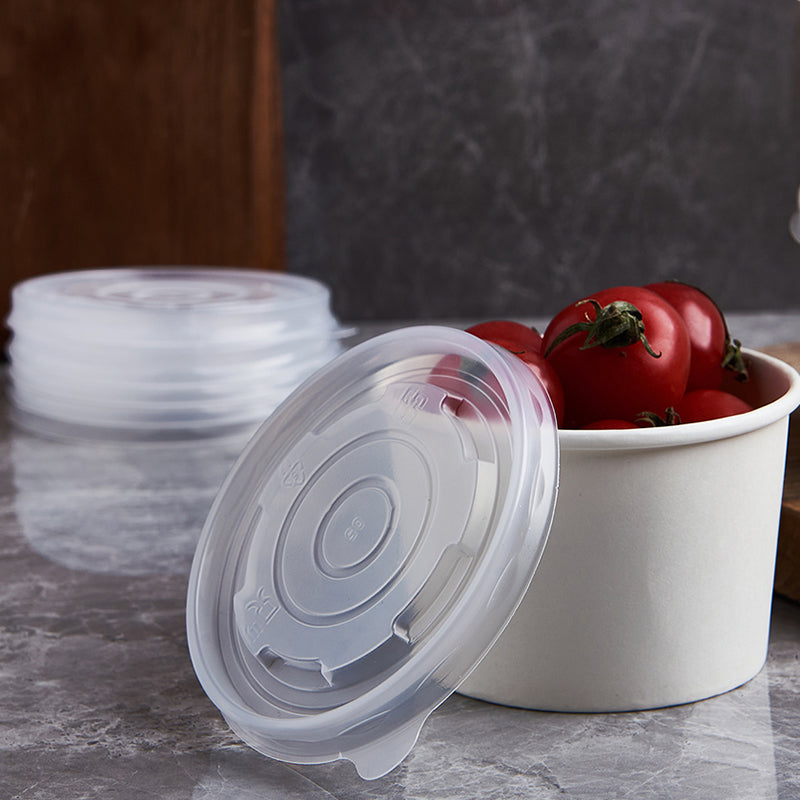 Sample Disposable Clear Plastic Lids For 8oz/12oz/16oz Soup Cups