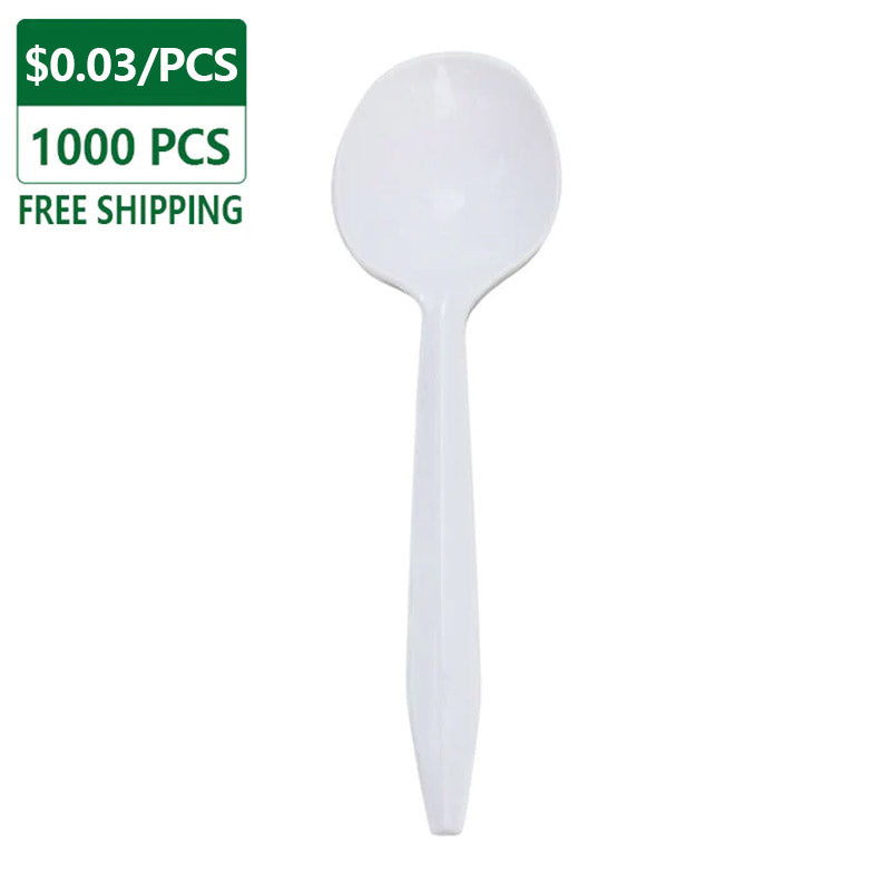 Medium Spoon Plastic 1000 pcs