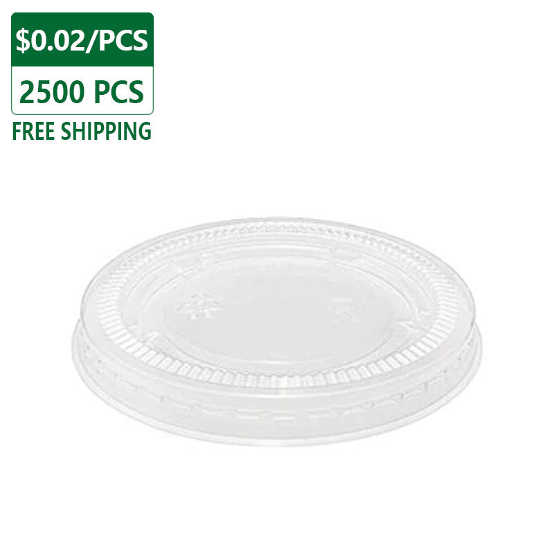 Black Portion Cup Bulk Lids 4 oz / 3 oz 500 set