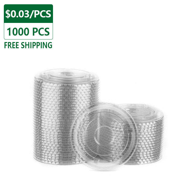 Disposable Plastic Flat Lids For 12oz Cold Cups 1000 pcs