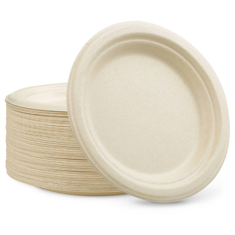 7 inch Eco Friendly Disposable Plates Microwavable 1000 pcs