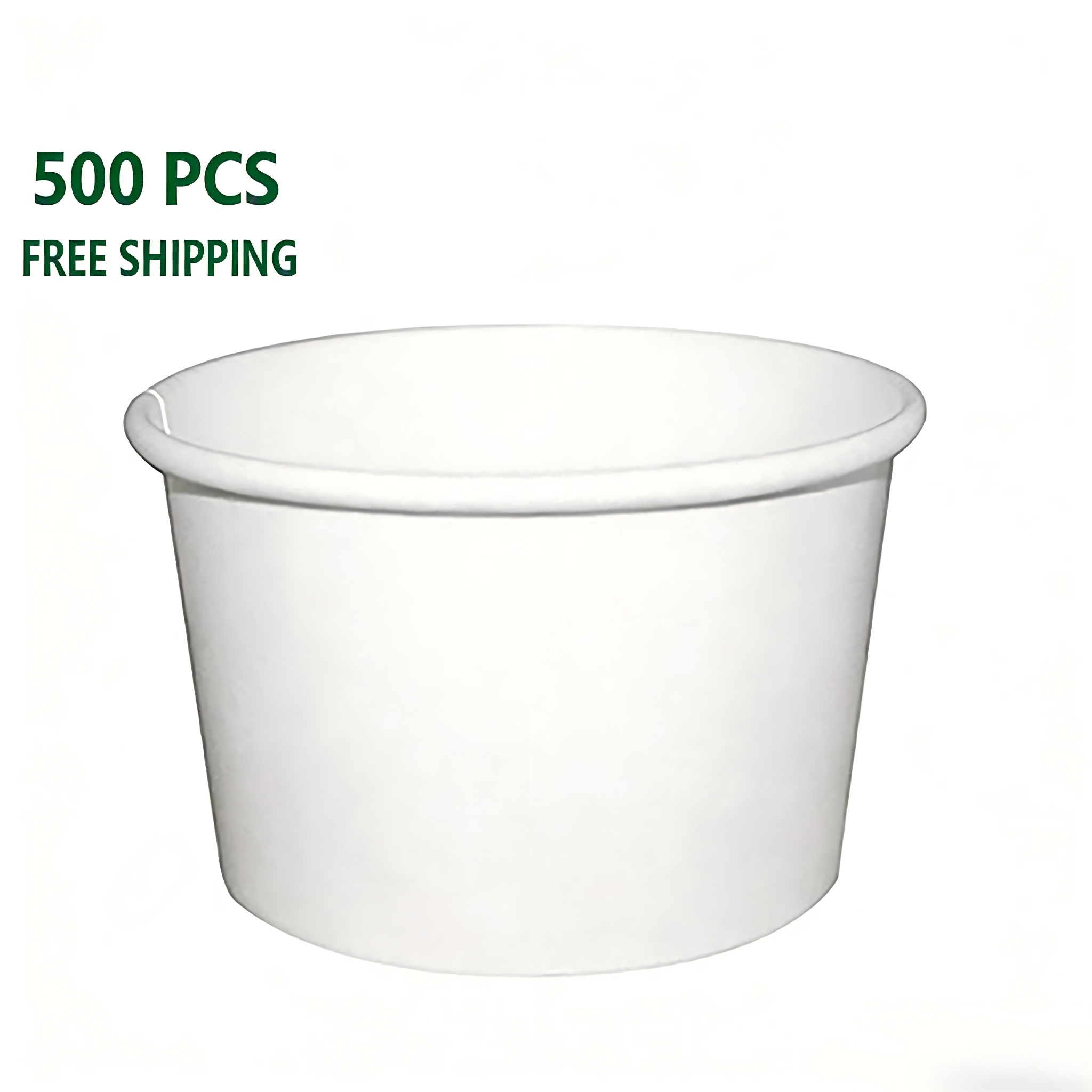 8 oz Disposable White Hot Paper Cups 1000 pcs