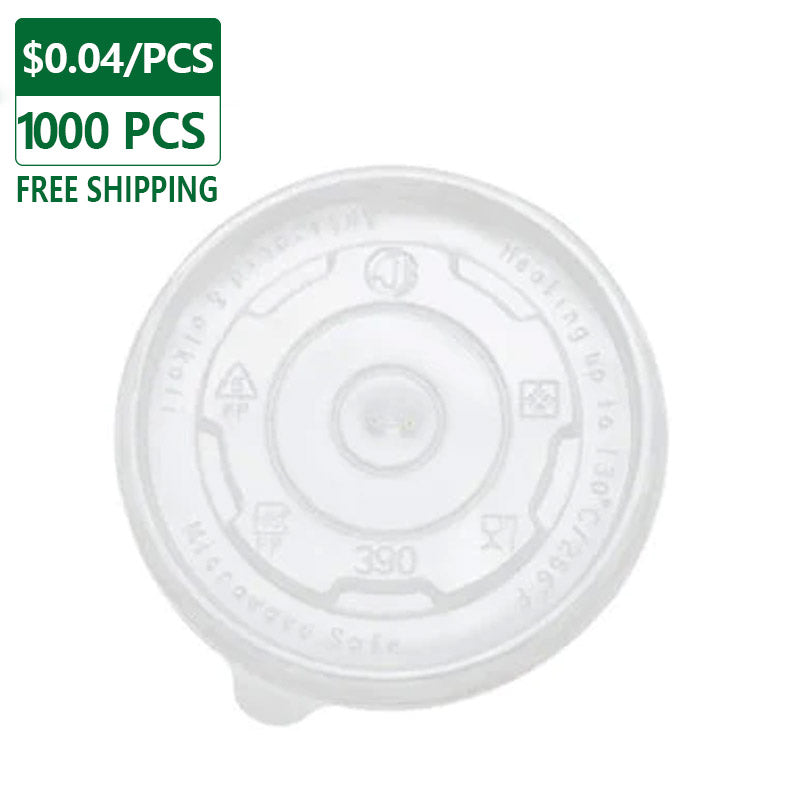 PP Flat Lids for 8~12 oz Food Cups 1000 pcs
