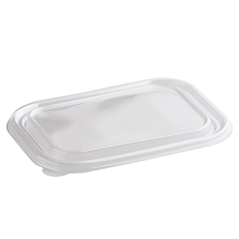 Sample Clear Plastic Lids For 36 oz Rectangle Fiber Containers