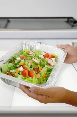 Half Size Deep Heavy Duty Aluminum Tray 100pcs