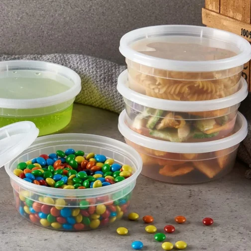8 oz Disposable Soup Cups With Lids Plastic 240 Set