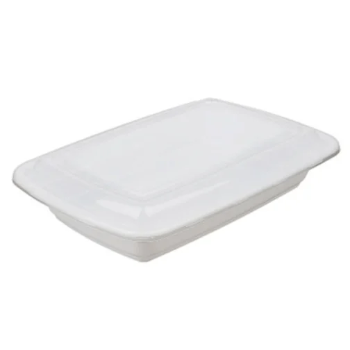 28 oz Food Containers To Go with Lids White 150 Set - Image 2