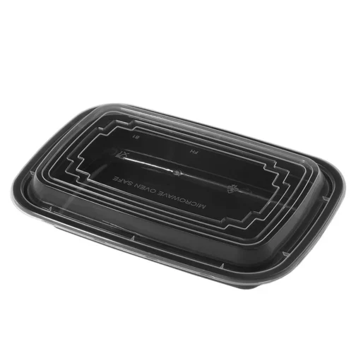 Clear Plastic Lids For 36 oz Rectangle Fiber Containers 300 pcs - Image 2