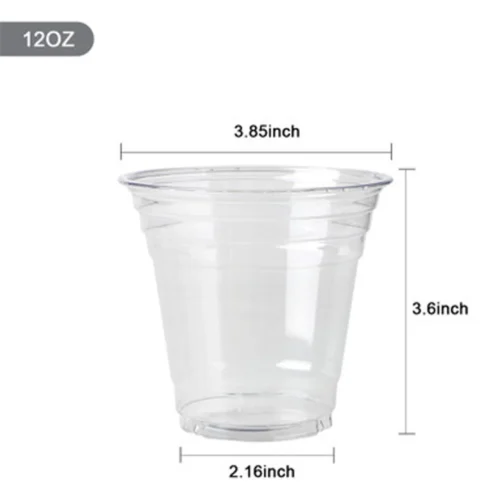 12 oz Clear Plastic Cups for Cold Drink 1000 pcs - Image 5