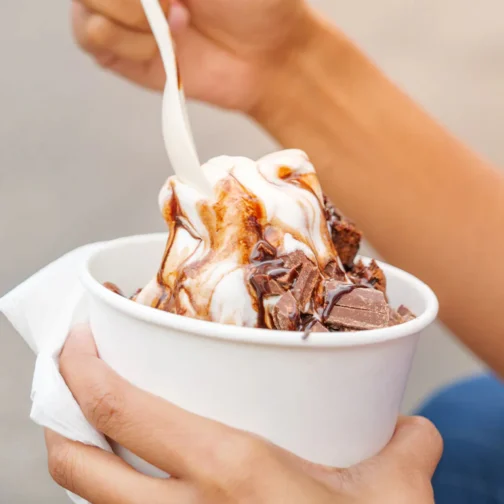 16 oz Paper White Ice Cream Container 500 pcs - Image 2