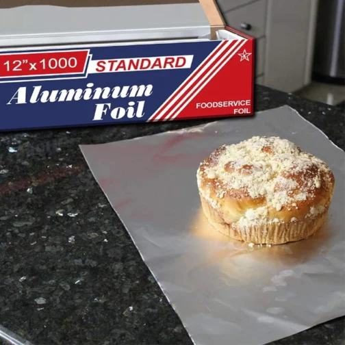 12"x1000' Standard Aluminum Kitchen Foil Rolls 1 Count