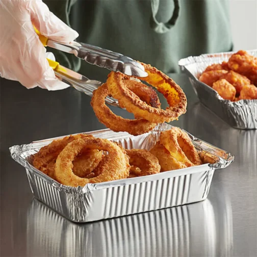 1.5 lb Aluminum Disposable Foil Trays Rectangular 500 pcs (747)