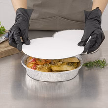 8" Paper Flat Foil Lid 500 pcs