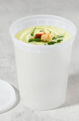 32 oz Soup Containers With Lids Disposable Plastic 240 Set