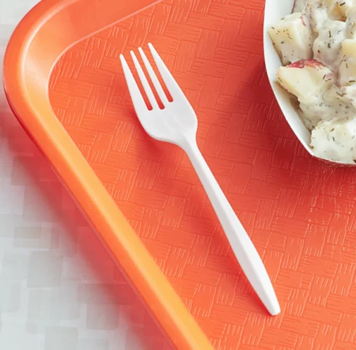 Disposable Medium Weight White Fork 1000pcs