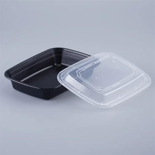 Clear Plastic Lids For 36 oz Rectangle Fiber Containers 300 pcs