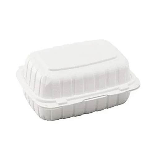 Sample 9”x6"x3" Microwaveable Plastic Clamshell Food Container - Image 4