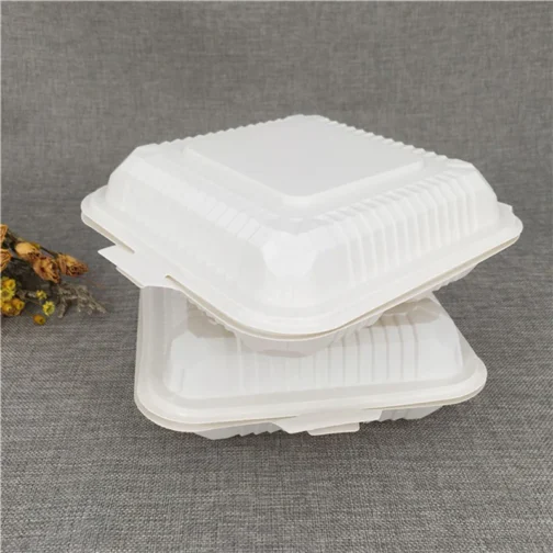 9" Plastic Eco Clamshell 150 pcs - Image 2