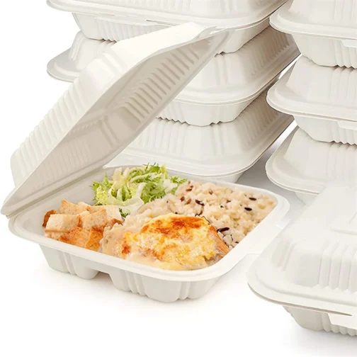 9" Plastic Eco Clamshell 150 pcs