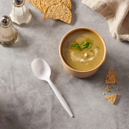 Medium White Soup Spoon 700 pcs