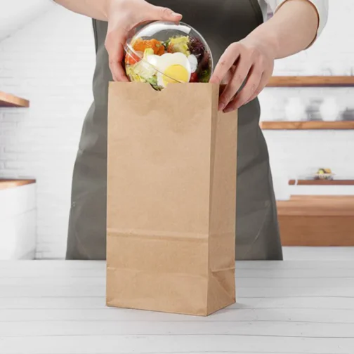DURO 16 lb Brown Kraft Shopping Bags 400 pcs