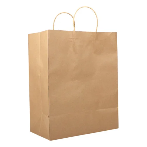 13" x 7" x 17" Large Kraft Paper Shopping Bags with Handles Bulk 250 pcs