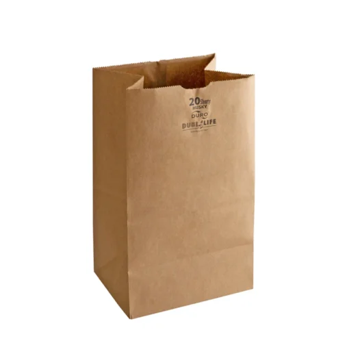 Sample 20 lb Recycled Kraft Paper Bags