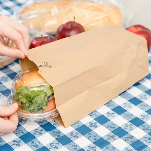 DURO 4 lb Brown Paper Bags Recycled Wholesale 400 pcs - Image 2