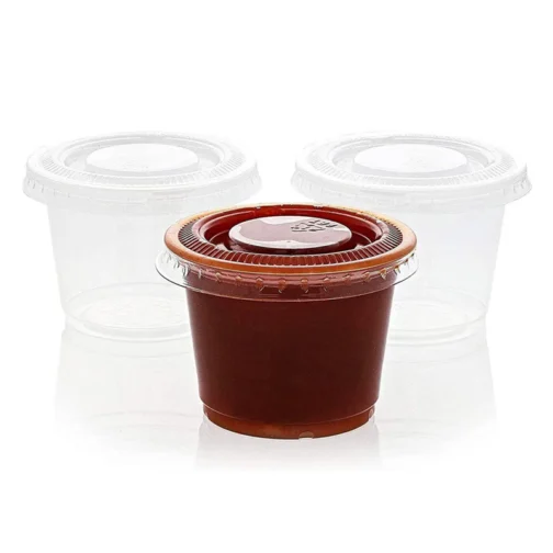 Sample Disposable Plastic Lids For 1oz Portion Cup - Image 3