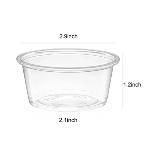 2 oz Disposable Plastic Portion Cups 2500 pcs - Image 2